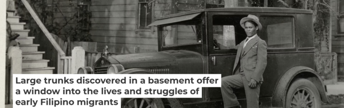 A Filipino man poses next to a Ford Model A in the 1930s. Filipino Agricultural Workers Collection, Archives Center, National Museum of American History